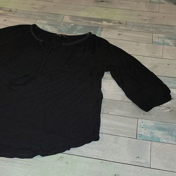 Cable & Gage Black Shirt/Top sz Large - Picture 2 of 6